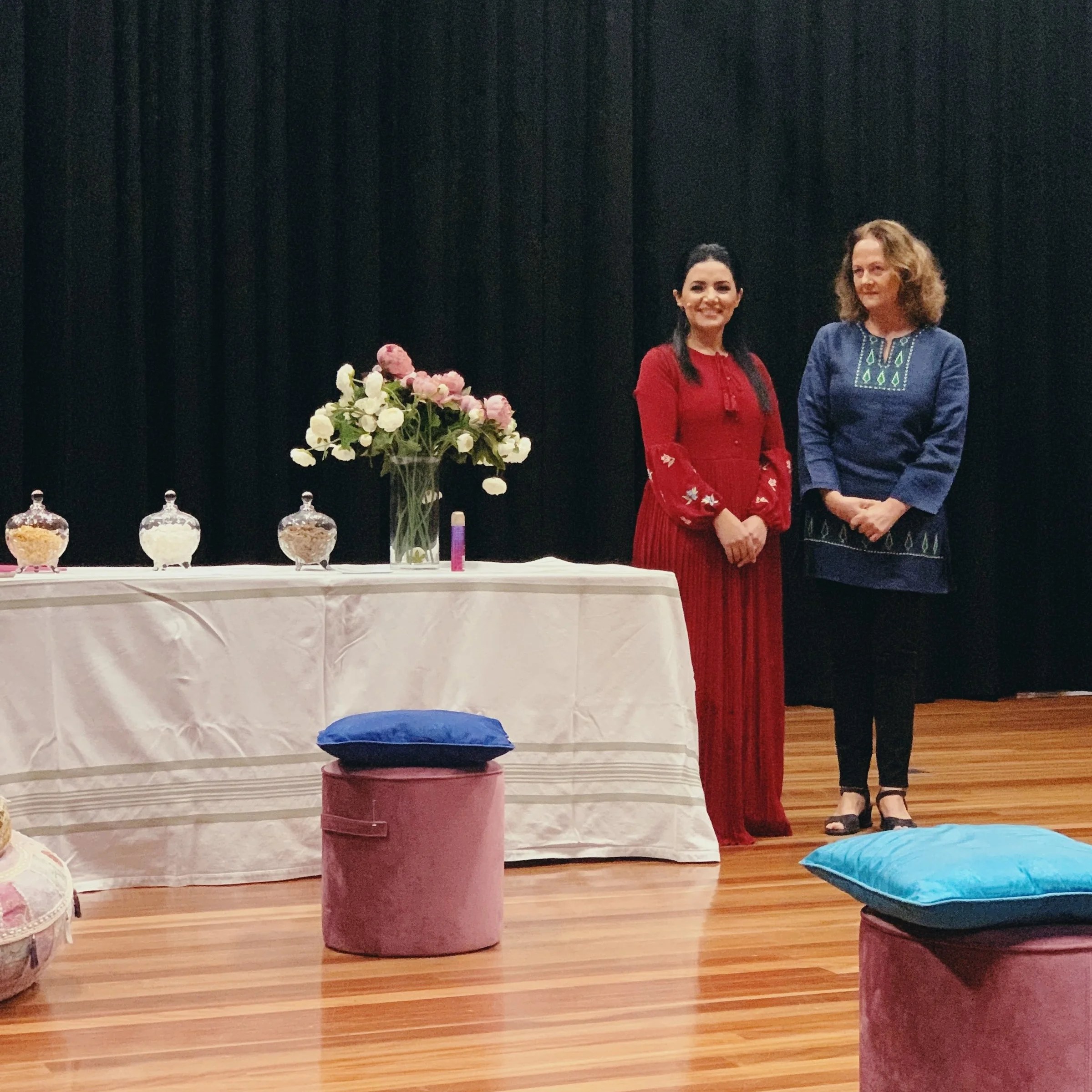 Maryam and actress Odile Le Clezio. Image: Laura Ranola (@lauranola)